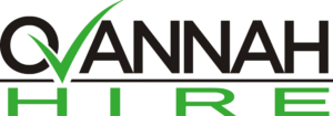 A logo with the word "Qvannah" in bold, black uppercase letters with a green check mark integrated into the "Q". Below "Qvannah" is the word "HIRE" in bold, green uppercase letters.